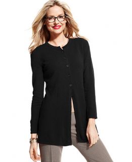 Charter Club Sweater, Long Sleeve Cashmere Cardigan   Womens
