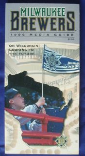 1996 Milwaukee Brewers Media Guide Verysharp 