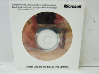 Microsoft Office Small Business Edition 2003 CD ROM(s) Genuine Product