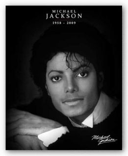 Art Poster Michael Jackson Black and White Tribute