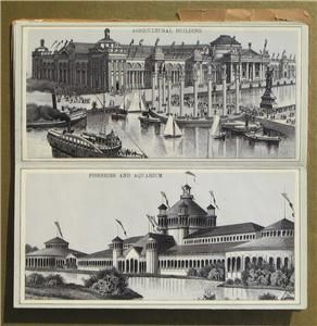RARE 1893 World Columbian Exposition Pictorial Document