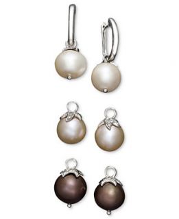 Pearl Earring Set, Sterling Silver Cultured Freshwater Pearl and