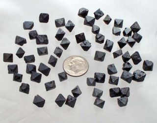 LARGEST SIZE MAGNETITE CRYSTALS from Brazil, Natural Iron Octahedrons