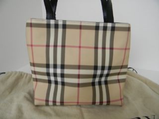 Burberry Mini Nova Check Tote Bag Purse Handbag