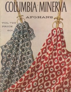 Columbia Minerva Afghans Crochet Pattern Leaflet