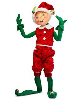 Annalee Collectible Figurine, Cozy Christmas Boy Elf