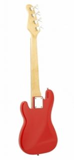 Stock Mini Bass Guitar Red Kids Childrens Beginner 36 inches Free