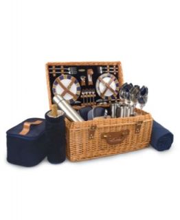 Picnic Time Picnic Basket, Avalanche   Casual Dinnerware   Dining