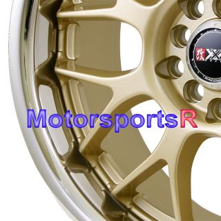 17 XXR 006 Gold Rims 02 04 06 11 Acura TSX RSX Type S