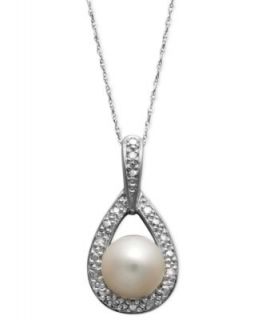 Belle de Mer Pearl Necklace, 14k White Gold Cultured Freshwater Pearl