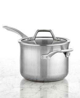 Calphalon AccuCore Stainless Steel Covered Saucepan, 4 Qt. Multiply