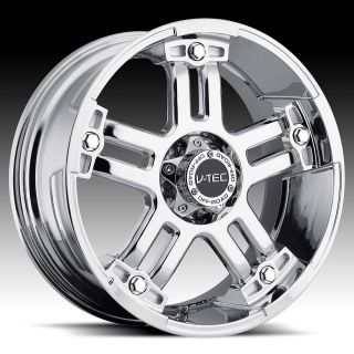 18 inch 6x5 5 Chrome V Tec Warlord Wheels Rims 6 Lug Tahoe 1500 Yukon