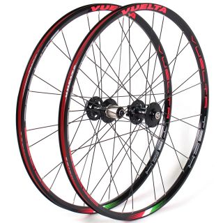 Pro 26 Mountain Bike Wheelset MTB Wheels Black 6 Bolt Disc