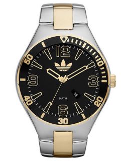 adidas Watch, Two Tone Stainless Steel Bracelet 50mm ADH2739   All