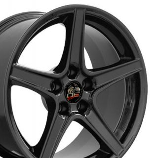 18 Rims Fit Mustang® Saleen Wheels Black 18x9 Set