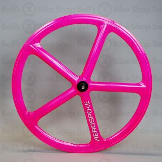 Aerospoke Track Front Wheel Hot Pink Non Machined Fixed