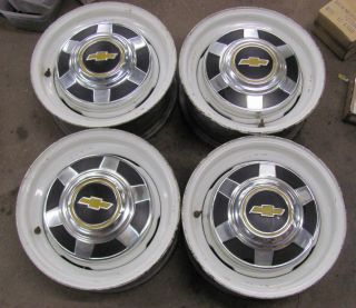 Chevy 3/4 Ton Truck 8 Lug 16X6.5 Wheels Rims With Center Caps Set of 4