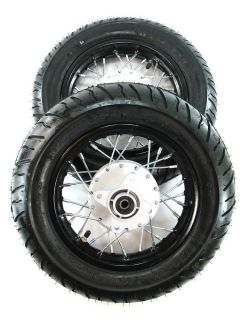 10 Motard Wheels Honda CRF50 XR50 Street Rims Wheels Tires 10 Inch