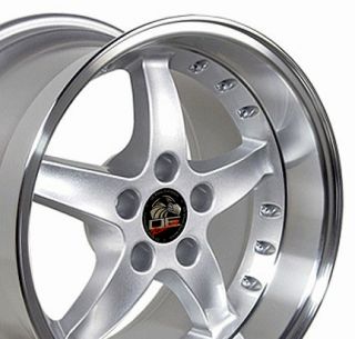17 9 10 5 Silver Cobra Wheels Rims Fit Mustang® 94 04
