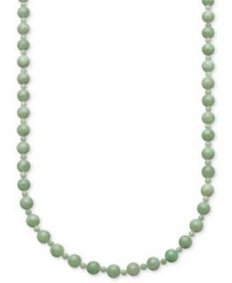 14k Gold Necklace, Jade Graduated Strand   FINE JEWELRY   Jewelry