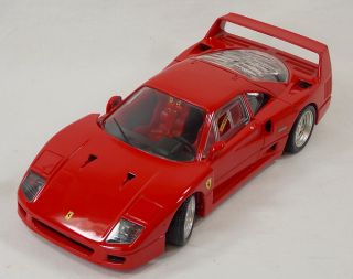 1999 1 18 Scale Hotwheels Red Ferrari F 40 Diecast Model Car