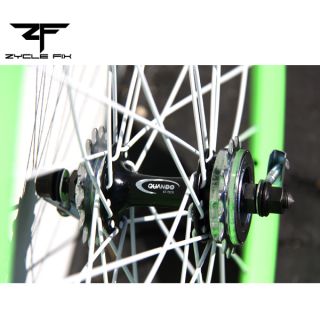Bright Green Fixed Gear Fixie Bike Bicycle 50mm Deep V Wheelset Wheel