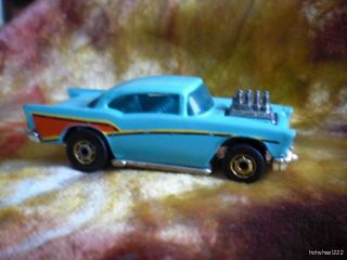 Hot Wheels from 1989 Classics 57 Chevy Turquoise Gold Wheels 1957