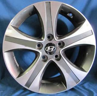 17 Hyundai Elantra 2012 OE Silver Wheels 4 Rims