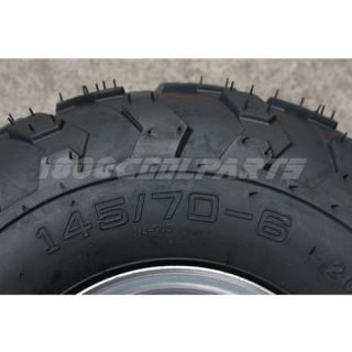 145 70 6 145 70 6 Wheel Tire Rim 50cc 70cc 90cc Kids ATV Quad GoKart