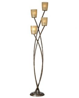 Kathy Ireland by Pacific Coast Floor Lamp, 4 Light Contemporary Copper