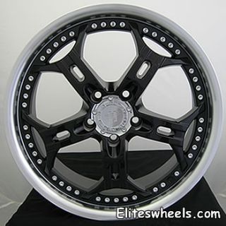 20x8 5 Black Wheels Rims Helo HE834 5x115
