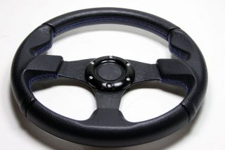 Leather Steering Wheel Hub Silver Button Honda 96 00 Civic S