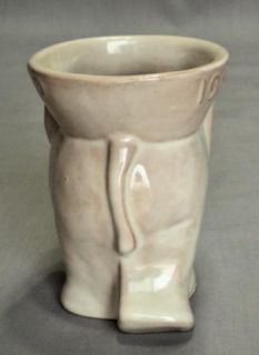 Vtg Frankhoma Pottery 1968 GOP Republican Elephant Political Cup Mug