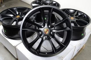 20 5x130 Wheels Matte Black Volkswagen Touareg Porsche Panamera