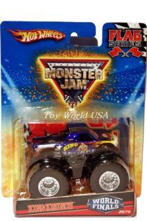 HW Monster Jam Monster Truck King Krunch Flag Ser 20