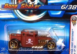 Hot Wheels Bone Shaker New Diecast Car 6 2006 1st Ed