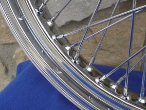 21X3.25 60 SPOKE FRONT WHEEL FOR HARLEY SOFTAIL FXST, DYNA WIDE GLIDE
