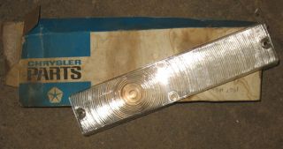 You are bidding on an NOS 1967 Plymouth Valiant Parking Lamp Lens
