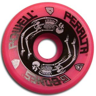 Powell Peralta G Bones Skateboard Wheels 64mm 93A Pink