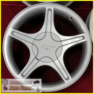 99 00 01 02 03 04 Ford Mustang GT 17 Silver Wheels Used Factory Rims