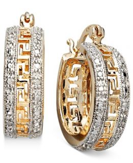 Victoria Townsend 18k Gold Over Sterling Silver Earrings, Diamond