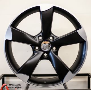 18 RS3 Style Black Wheel Fit Audi A4 B4 B5 B6 A5 A6 A7 A8 S4 S5 Q5