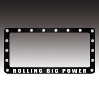 Rolling Big Power License Plate Frame RBP 122