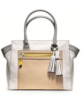 COACH LEGACY COLORBLOCK LEATHER CANDACE MEDIUM CARRYALL