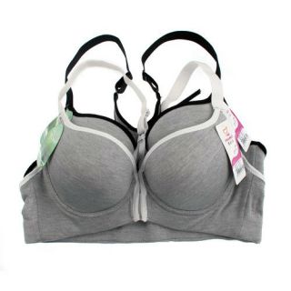 Lady Sexy Front Open Vest Style Push Up 3 4 Cup Sports Bra Size 75 80