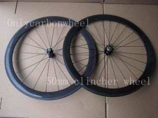  50mm Clincher Wheel Carbon Bicycle Wheel
