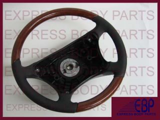W220 Mercedes Steering Wheel Leather Wood S500 S430 S600 s Black Light