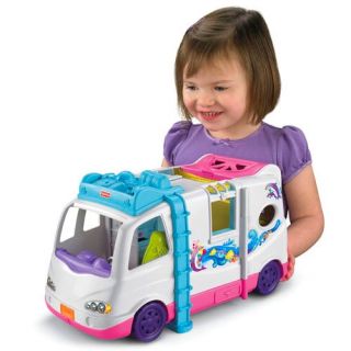 Fisher Price Loving Family Beach Vacation Doll Mobile Home W0429