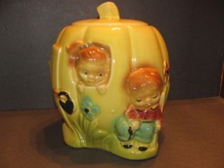 Vintage RRP Co Peter Peter Pumpkin Eater Cookie Jar