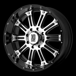 Black Machined XD Wheels Rims 6 Lug Sierra 1500 Silverado Tahoe